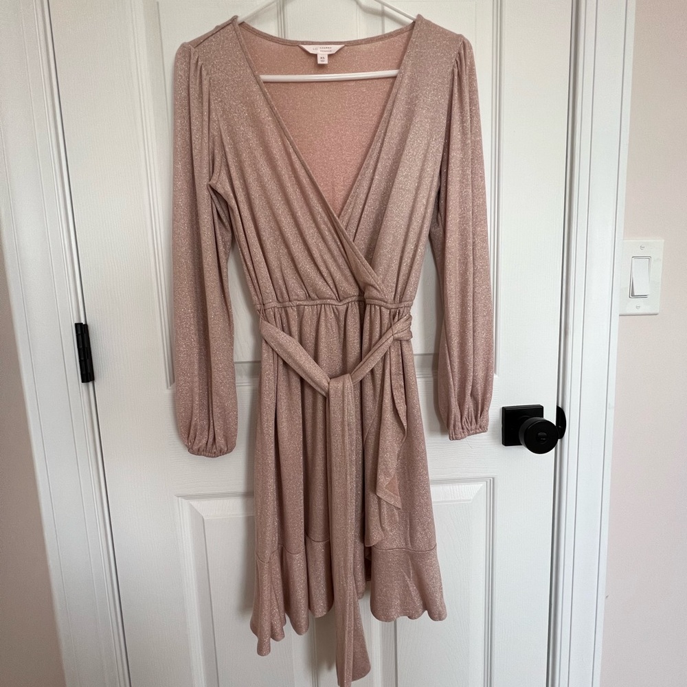 LC Lauren Conrad Pink Wrap Dress